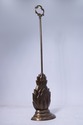 F74776: Brass Pineapple Door Stop In Colonial Will