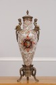 LF74782: Pair Castilian Porcelain & Bronze French 
