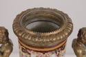 LF74782: Pair Castilian Porcelain & Bronze French 