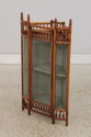 F74787: Antique Victorian Oak Stick & Ball Corner 