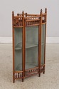 F74787: Antique Victorian Oak Stick & Ball Corner 