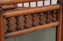 F74787: Antique Victorian Oak Stick & Ball Corner 
