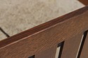 74795: STICKLEY Queen Size Mission Oak Bed
