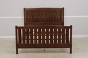 74795: STICKLEY Queen Size Mission Oak Bed
