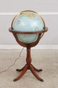 L74805: REPLOGLE Large Lighted Globe On Cherry Sta
