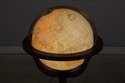 L74805: REPLOGLE Large Lighted Globe On Cherry Sta