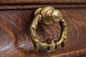 F74806: Antique English Oak Jacobean Planter Table