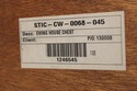 74816: STICKLEY Mahogany Colonial Williamsburg Bac