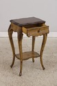 L74835: MAITLAND SMITH Leather Top Table Nightstan