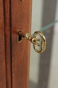 74845: Pair JASPER Cherry 1 Door Glass Curio Displ