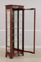 74845: Pair JASPER Cherry 1 Door Glass Curio Displ