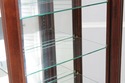 74845: Pair JASPER Cherry 1 Door Glass Curio Displ