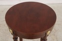 74848:  BAKER Pair Of Mahogany Round Plant Lamp St