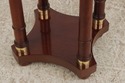 L74849: Pair Of BAKER Mahogany Round Plant Lamp St