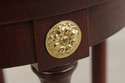 L74849: Pair Of BAKER Mahogany Round Plant Lamp St