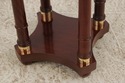 74850: BAKER Mahogany Round Plant Lamp Stand