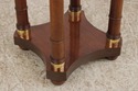 L74851: Mahogany Round Plant Lamp Stand by BAKER