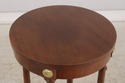 L74851: Mahogany Round Plant Lamp Stand by BAKER