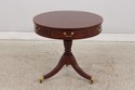 L74852: BAKER Round Mahogany Pedestal Drum Table