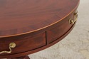 L74852: BAKER Round Mahogany Pedestal Drum Table