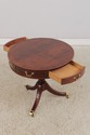 L74852: BAKER Round Mahogany Pedestal Drum Table