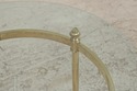 74867: Pair Of Brass & Glass Round End Tables
