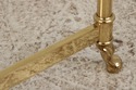 74867: Pair Of Brass & Glass Round End Tables