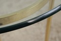 74867: Pair Of Brass & Glass Round End Tables