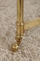 74867: Pair Of Brass & Glass Round End Tables