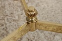 74867: Pair Of Brass & Glass Round End Tables