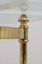 74867: Pair Of Brass & Glass Round End Tables