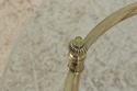 74867: Pair Of Brass & Glass Round End Tables