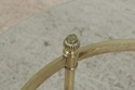 74868: Brass & Glass Round End Table