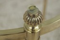 74868: Brass & Glass Round End Table