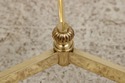 74868: Brass & Glass Round End Table