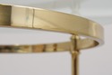 74868: Brass & Glass Round End Table