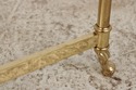74868: Brass & Glass Round End Table