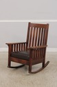 F74873: L&JG STICKLEY Antique Mission Oak Rocking 