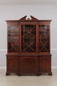 74929: BAKER Mahogany 2 Piece Breakfront China Cab