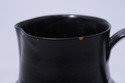 F74961: Pottery Stoneware Pitcher w. Handle - Stam