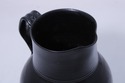 F74961: Pottery Stoneware Pitcher w. Handle - Stam