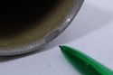 F74962: Blue Stoneware Cup w. Bird Design