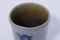 F74962: Blue Stoneware Cup w. Bird Design