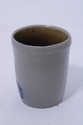 F74962: Blue Stoneware Cup w. Bird Design