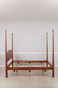 74966: STICKLEY Cherry Pencil Post Queen Size Bed