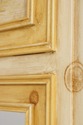 74978: HABERSHAM Crackle Paint Treameau Mirror