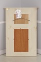 74978: HABERSHAM Crackle Paint Treameau Mirror