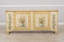 L74979: HABERSHAM Crackle Paint 2 Door Cabinet