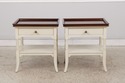 L74980: Pair of HICKORY CHAIR 1 Drawer Mariette Hi