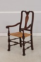 L75027:  Set of 8 Country Queen Anne Rush Seat Din